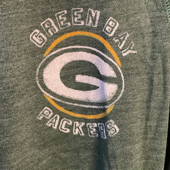 NFL Green Bay Packers Junk Food 3/4 Sleeve Raglan Tri-Blend T-Shirt Green - XL - Picture 3 of 4